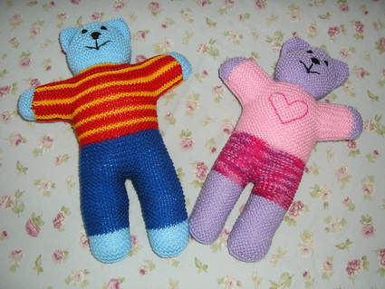 trauma teddy knitting pattern