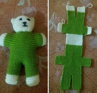 trauma teddy bear knitting pattern
